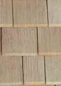 Holzschindeln mit ungleichen Breiten