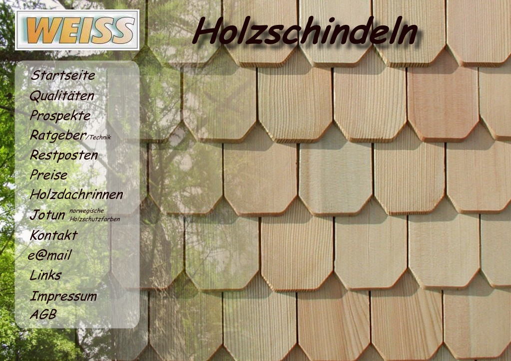Lrcheschindeln mit gestutzten Ecken
